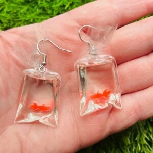 Earrings - Goldfish Won at the Fair 🎡